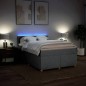 vidaXL Giroletto a Molle con Materasso Grigio Chiaro 140x190cm Tessuto vidaXL Giroletto a Molle con Materasso Grigio Chiaro 140x190cm Tessuto