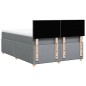 vidaXL Giroletto a Molle con Materasso Grigio Chiaro 140x190cm Tessuto vidaXL Giroletto a Molle con Materasso Grigio Chiaro 140x190cm Tessuto