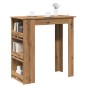 vidaXL Tavolo da Bar con Ripiani Rovere 102x50x103,5 cm in Truciolato vidaXL Tavolo da Bar con Ripiani Rovere 102x50x103,5 cm in Truciolato