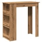 vidaXL Tavolo da Bar con Ripiani Rovere 102x50x103,5 cm in Truciolato vidaXL Tavolo da Bar con Ripiani Rovere 102x50x103,5 cm in Truciolato