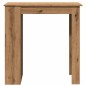 vidaXL Tavolo da Bar con Ripiani Rovere 102x50x103,5 cm in Truciolato vidaXL Tavolo da Bar con Ripiani Rovere 102x50x103,5 cm in Truciolato