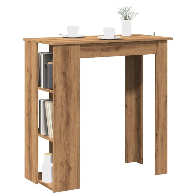 vidaXL Tavolo Bar Ripiano Rovere Artigianale 102x50x103,5cm Truciolato vidaXL Tavolo Bar Ripiano Rovere Artigianale 102x50x103,5cm Truciolato