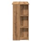 vidaXL Tavolo Bar Ripiano Rovere Artigianale 102x50x103,5cm Truciolato vidaXL Tavolo Bar Ripiano Rovere Artigianale 102x50x103,5cm Truciolato