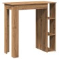 vidaXL Tavolo Bar Ripiano Rovere Artigianale 102x50x103,5cm Truciolato vidaXL Tavolo Bar Ripiano Rovere Artigianale 102x50x103,5cm Truciolato