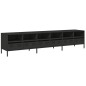 vidaXL Mobile TV Nero 202x39x43,5 cm in Acciaio Laminato a Freddo vidaXL Mobile TV Nero 202x39x43,5 cm in Acciaio Laminato a Freddo