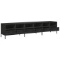 vidaXL Mobile TV Nero 202x39x43,5 cm in Acciaio Laminato a Freddo vidaXL Mobile TV Nero 202x39x43,5 cm in Acciaio Laminato a Freddo