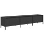 vidaXL Mobile TV Nero 202x39x43,5 cm in Acciaio Laminato a Freddo vidaXL Mobile TV Nero 202x39x43,5 cm in Acciaio Laminato a Freddo