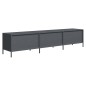 vidaXL Mobile TV Antracite 202x39x43,5 cm Acciaio Laminato a Freddo vidaXL Mobile TV Antracite 202x39x43,5 cm Acciaio Laminato a Freddo