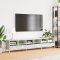 vidaXL Mobile TV Bianco 202x39x43,5 cm in Acciaio Laminato a Freddo vidaXL Mobile TV Bianco 202x39x43,5 cm in Acciaio Laminato a Freddo