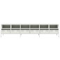 vidaXL Mobile TV Bianco 202x39x43,5 cm in Acciaio Laminato a Freddo vidaXL Mobile TV Bianco 202x39x43,5 cm in Acciaio Laminato a Freddo