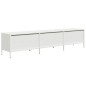 vidaXL Mobile TV Bianco 202x39x43,5 cm in Acciaio Laminato a Freddo vidaXL Mobile TV Bianco 202x39x43,5 cm in Acciaio Laminato a Freddo