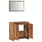 vidaXL Set Mobili da Bagno 2 pz Legno Antico in Legno Multistrato vidaXL Set Mobili da Bagno 2 pz Legno Antico in Legno Multistrato