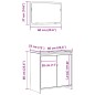 vidaXL Set Mobili da Bagno 2 pz Legno Antico in Legno Multistrato vidaXL Set Mobili da Bagno 2 pz Legno Antico in Legno Multistrato