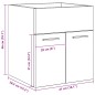 vidaXL Mobile da Bagno Legno Antico 41x38,5x46 cm in Truciolato