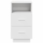 vidaXL Comodino con 2 Cassetti Bianco 36x36x68 cm vidaXL Comodino con 2 Cassetti Bianco 36x36x68 cm