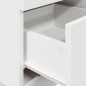 vidaXL Comodino con 2 Cassetti Bianco 36x36x68 cm vidaXL Comodino con 2 Cassetti Bianco 36x36x68 cm