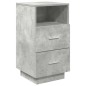 vidaXL Comodino con 2 Cassetti Grigio Cemento 36x36x68 cm vidaXL Comodino con 2 Cassetti Grigio Cemento 36x36x68 cm