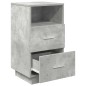 vidaXL Comodino con 2 Cassetti Grigio Cemento 36x36x68 cm vidaXL Comodino con 2 Cassetti Grigio Cemento 36x36x68 cm