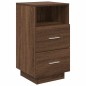 vidaXL Comodino con 2 Cassetti Rovere Marrone 36x36x68 cm