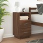 vidaXL Comodino con 2 Cassetti Rovere Marrone 36x36x68 cm