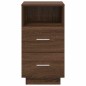 vidaXL Comodino con 2 Cassetti Rovere Marrone 36x36x68 cm