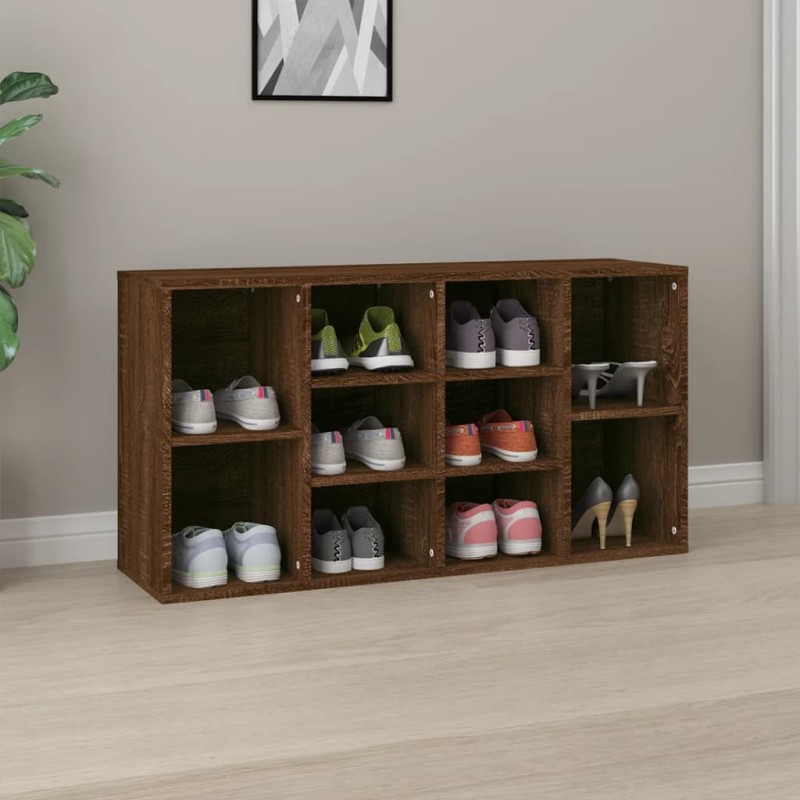 Scarpiera Rovere Marrone 103x30x54,5 cm in Legno Multistrato Scarpiera Rovere Marrone 103x30x54,5 cm in Legno Multistrato