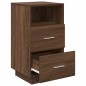 vidaXL Comodino con 2 Cassetti Rovere Marrone 36x36x68 cm