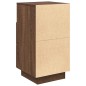 vidaXL Comodino con 2 Cassetti Rovere Marrone 36x36x68 cm