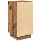 vidaXL Comodino con 2 Cassetti Legno Antico 36x36x68 cm vidaXL Comodino con 2 Cassetti Legno Antico 36x36x68 cm