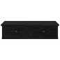vidaXL Scaffale a Parete con Cassetti Nero 60x25x15 cm in Truciolato