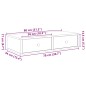 vidaXL Scaffale a Parete con Cassetti Rovere 80x31x17 cm in Truciolato vidaXL Scaffale a Parete con Cassetti Rovere 80x31x17 cm in Truciolato