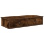 vidaXL Scaffale a Parete con Cassetti Fumo 80x31x17 cm in Truciolato