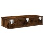 vidaXL Scaffale a Parete con Cassetti Fumo 80x31x17 cm in Truciolato