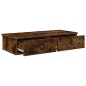 vidaXL Scaffale a Parete con Cassetti Fumo 80x31x17 cm in Truciolato