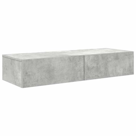 vidaXL Scaffale a Parete con Cassetti Grigio 100x36x19cm in Truciolato