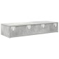 vidaXL Scaffale a Parete con Cassetti Grigio 100x36x19cm in Truciolato vidaXL Scaffale a Parete con Cassetti Grigio 100x36x19cm in Truciolato