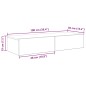 vidaXL Scaffale a Parete con Cassetti Grigio 100x36x19cm in Truciolato vidaXL Scaffale a Parete con Cassetti Grigio 100x36x19cm in Truciolato