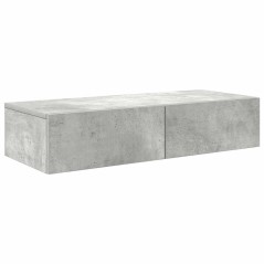 vidaXL Scaffale a Parete con Cassetti Grigio 80x33x17 cm in Truciolato