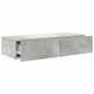 vidaXL Scaffale a Parete con Cassetti Grigio 80x33x17 cm in Truciolato vidaXL Scaffale a Parete con Cassetti Grigio 80x33x17 cm in Truciolato