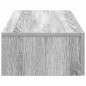 vidaXL Scaffale a Parete con Cassetti Grigio 80x33x17 cm in Truciolato vidaXL Scaffale a Parete con Cassetti Grigio 80x33x17 cm in Truciolato