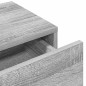 vidaXL Scaffale a Parete con Cassetti Grigio 80x33x17 cm in Truciolato vidaXL Scaffale a Parete con Cassetti Grigio 80x33x17 cm in Truciolato