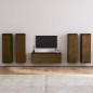 Mobili Porta TV 5 pz Miele in Legno Massello di Pino Mobili Porta TV 5 pz Miele in Legno Massello di Pino