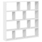 vidaXL Mensola a Cubo da Parete 12 Scomparti Bianca in Truciolato vidaXL Mensola a Cubo da Parete 12 Scomparti Bianca in Truciolato