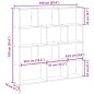 vidaXL Mensola a Cubo da Parete 12 Scomparti Bianca in Truciolato vidaXL Mensola a Cubo da Parete 12 Scomparti Bianca in Truciolato