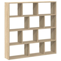vidaXL Mensola a Cubo da Muro 12 Scomparti in Truciolato Rovere Sonoma