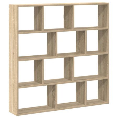 vidaXL Mensola a Cubo da Muro 12 Scomparti in Truciolato Rovere Sonoma