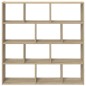 vidaXL Mensola a Cubo da Muro 12 Scomparti in Truciolato Rovere Sonoma vidaXL Mensola a Cubo da Muro 12 Scomparti in Truciolato Rovere Sonoma