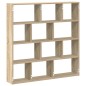 vidaXL Mensola a Cubo da Muro 12 Scomparti in Truciolato Rovere Sonoma vidaXL Mensola a Cubo da Muro 12 Scomparti in Truciolato Rovere Sonoma