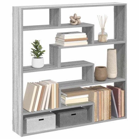vidaXL Mensola a Cubo da Parete 7 Scomparti Truciolato Grigio Sonoma