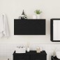 vidaXL Mobile da Bagno a Parete Nero 80x25x40 cm in Truciolato vidaXL Mobile da Bagno a Parete Nero 80x25x40 cm in Truciolato